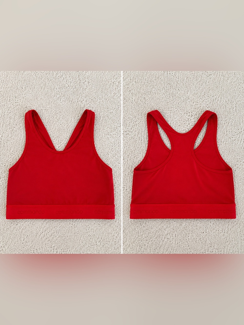 Commando Red Racerback Sports Bralette